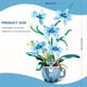 thumbnail image 2 of Set De Bloques De Construcción Flores De Orquídea Azul 567 Piezas, 2 of 7