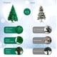 thumbnail image 5 of Árbol de Navidad Pino 1.2m Artificial Frondoso Verde Base Meta, 5 of 6