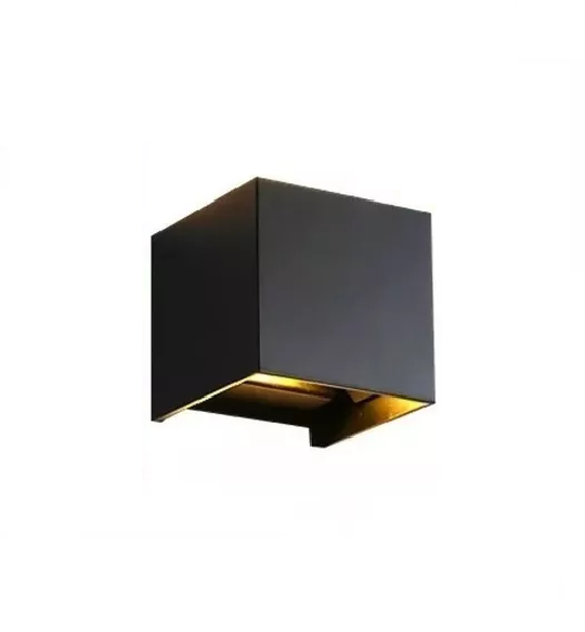 Genérico - Foco Aplique Doble Cara Ajustable Para Pared Exteriores Negro