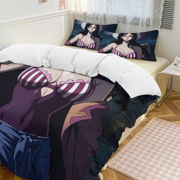 Alvida Bed Duvet Cover Funny Anime Cartoon Bedding Sets Lightweight 3 Piece Comforter Sets