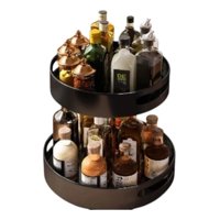 Genérico - Bandeja Giratoria Decorativa Doble Nivel Organización Jhn