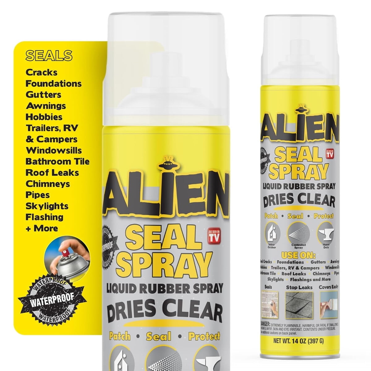 Alien Draft Seal - Sellador Spray Alien Seal Líquido Transparente 397 G Impermeable