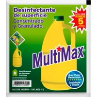 Multimax - Cloro Granulado Desinfectante De Superficie Para Diluir 5 Litros X 40Grs