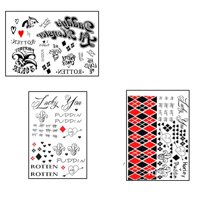 Genérica - Tatoo - Harley Quinn - 3 Versiones - Grande Blanco