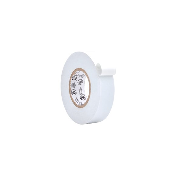 Cinta aislante eléctrica WOD Tape 19 mm x 20 m blanca - 600 V