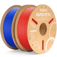Filamento Para Impresora 3D Elegoo Rapid Petg De 1,75 Mm, Azul Y Rojo, 2 Kg