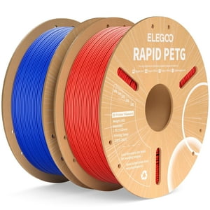 Filamento Para Impresora 3D Elegoo Rapid Petg De 1,75 Mm, Azul Y Rojo, 2 Kg