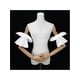 thumbnail image 4 of INSPIRE CHIC Guantes Largos con Volantes para Mujeres, Mangas de Brazo con Dedos Completos hasta el Codo para Boda, Fiesta, Banquete, Baile de Graduación, Vestido de Gracia Blanco, 4 of 6