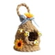 thumbnail image 4 of Casa de pájaros colgante para exterior, de pájaro hecho y casas de pájaros decorativas para pinzones, pájaros salvajes, colibríes, Ronda, 4 of 5