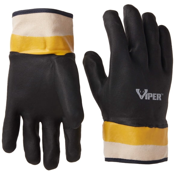 Brazalete De Seguridad De Pvc Con Doble Revestimiento De Gloves Viper Color Negro