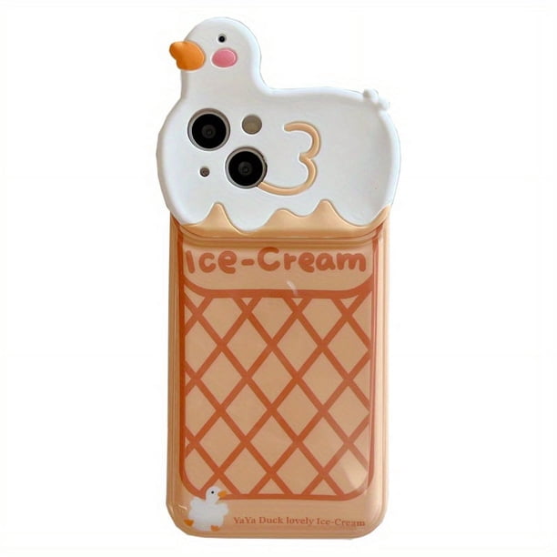 Lens Patch IMD Duck Ice Cream Phone Case For Apple IPhone 14 13 12 11 Pro Max