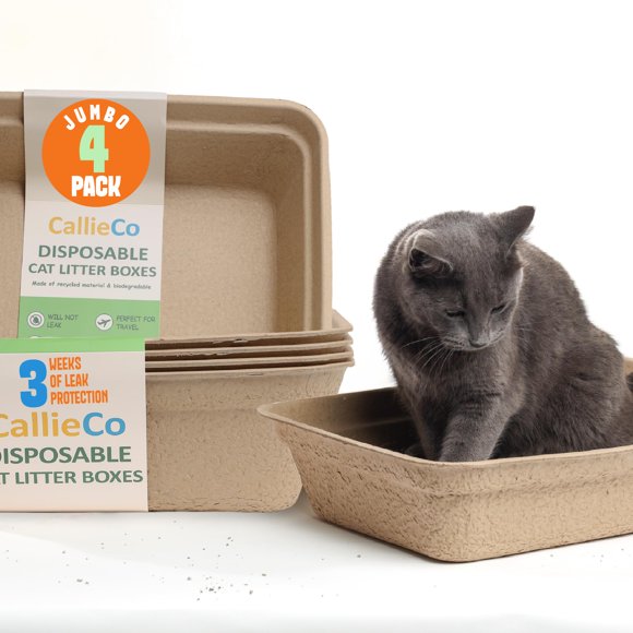 Caja de arena CallieCo Jumbo de 4 unidades resistente a fugas