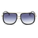 thumbnail image 2 of Gafas de sol de moda europeas y americanas con el mismo estilo, montura de metal, doble haz, personalidad, montura grande, gafas de sol vintage, 2 of 5