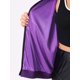 thumbnail image 5 of Chaqueta Metálica de Talla Grande para Mujer de Agnes Orinda Chaquetas Bomber de Lentejuelas para Fiesta 2X Púrpura, 5 of 6