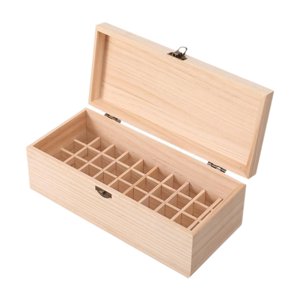 Ioensy - Expositor De Aceites Esenciales Con 40 Compartimentos De Madera Para Escritorio, Hotel Y Mujer.