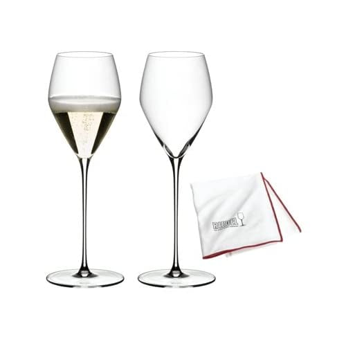 Juego De 2 Copas De Vino Champán Riedel Veloce Con Tela