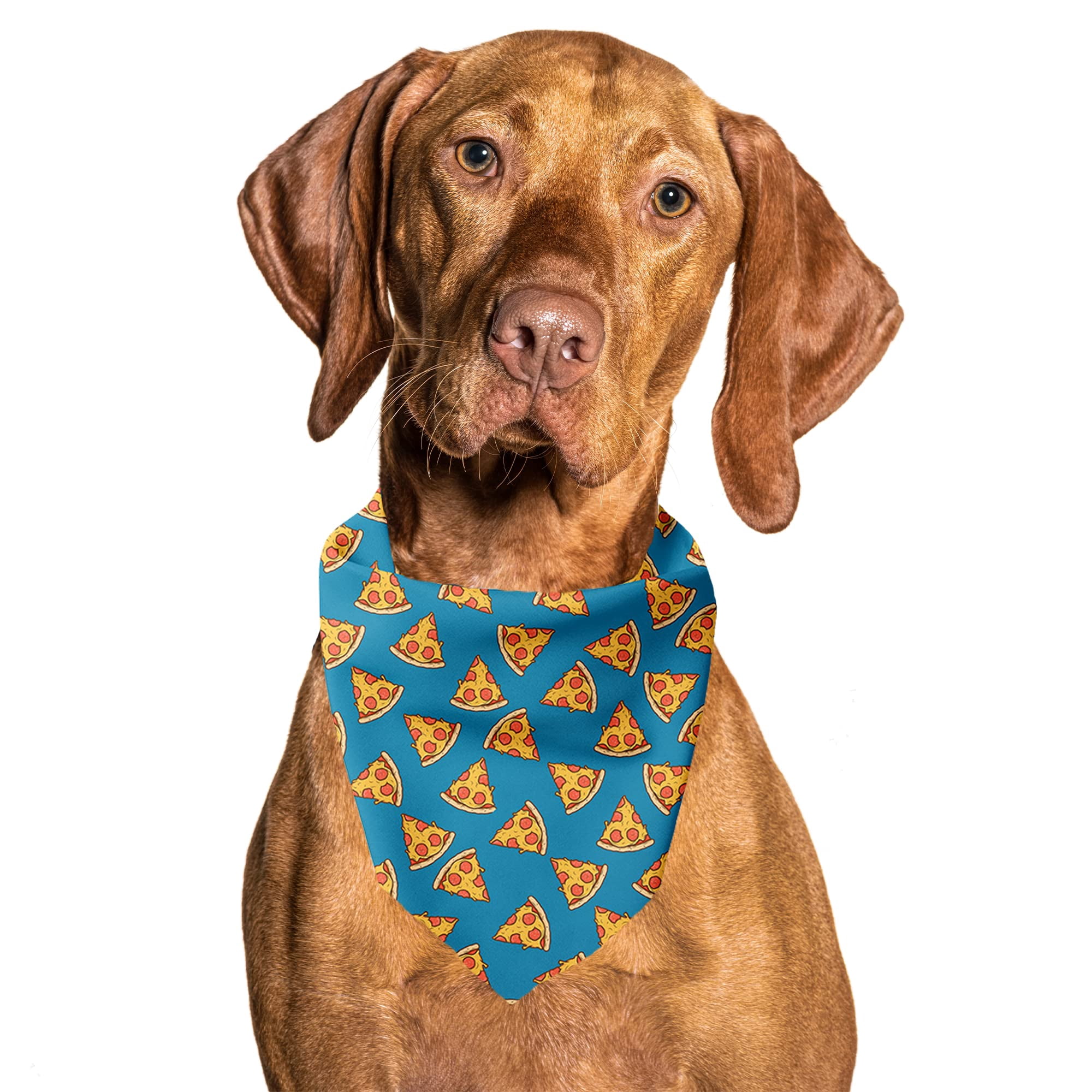 Cutie Ties - Bandana Para Perro, Con Forma De Lazo, Material Refrescante Para Pizza, Para Perros Grandes