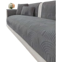 Genérico - Pack De 5 Fundas Para Sofa Con Diseño J3 Gris