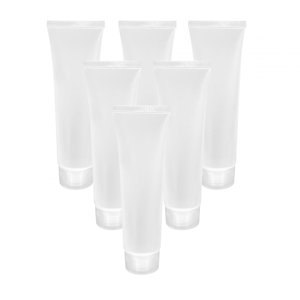 Magideal - 6X Envases Cosméticos Transparentes Recargables, Botellas Vacías De Tubos De Loción Cosmética De Repuesto, Tubos Cosméticos Vacíos Para Champú , Tapón De Rosca Tapón De Rosca De 20 Ml.