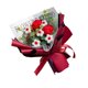thumbnail image 3 of Ramo De Flores De Ganchillo Completo Flores Artificiales Para Aniversario Cumplea?os Rojo, 3 of 5