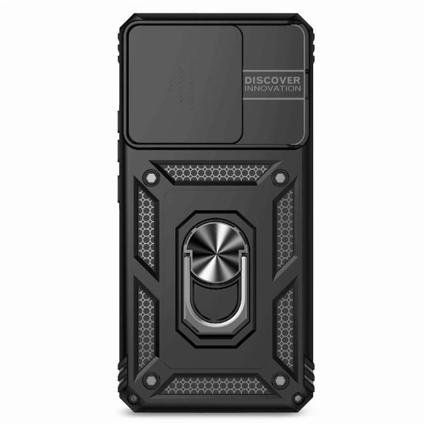 Funda Resistente Anillo Soporte Xiaomi 14T Privacidad Cámara Montaje Magnético Negro
