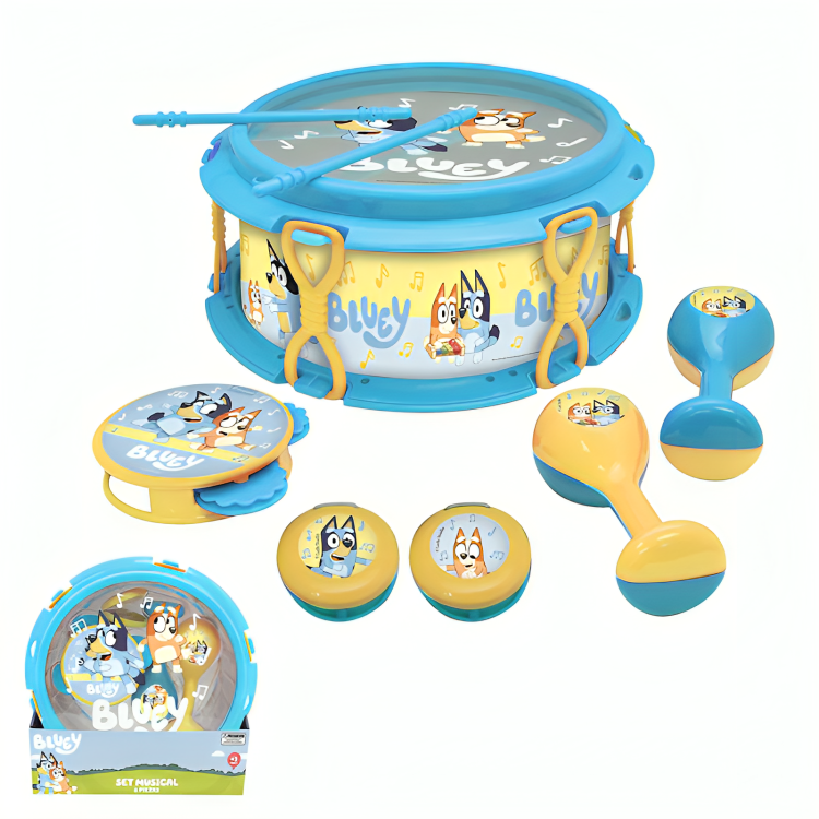 Disney - Set Musical En Tambor 6 Instrumentos – Bluey