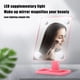 thumbnail image 2 of Espejo 4 Bombillas Luz Led Tactil Maquillaje Giratorio Usb, 2 of 2