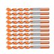 thumbnail image 1 of Juego de 10 brocas helicoidales de espiral HSS con vástago recto, trenzado recubierto, conjunto de 6 mm, 1 of 5