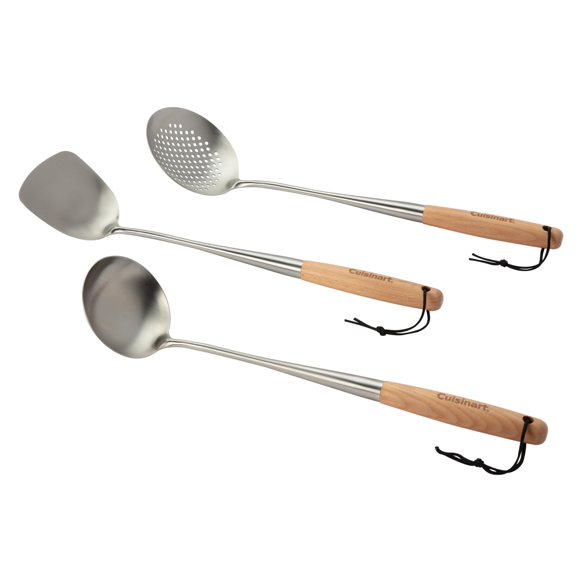Juego De Herramientas Para Wok Cuisinart, 3 Piezas, Acero Inoxidable