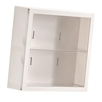 Bothyi - Organizador De Caja De Almacenamiento De Caja De Exhibición Transparente De 2 Capas Para Mini Juguetes Figura De Acción Blanca