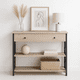 thumbnail image 4 of Arrimo Moderno 100 cm con 2 Cajones y Estantes de Almacenaje MDF y Metal, 4 of 4