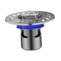 Bothyi - Desagüe De Ducha De Instalación Sencilla, Colador De Ducha Redondo Para Baño De Hotel, Cocina, Color Gris