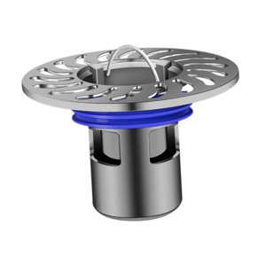 Bothyi - Desagüe De Ducha De Instalación Sencilla, Colador De Ducha Redondo Para Baño De Hotel, Cocina, Color Gris