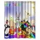 thumbnail image 1 of Cortina de ducha de Looney Tunes, juego de cortina de baño con ganchos, tamaño 60 x 72 pulgadas, 1 of 3
