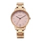 thumbnail image 1 of Reloj Titan para mujer, analógico, de acero inoxidable, esfera dorada, correa roja, 1 of 5
