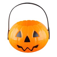 Bothyi - Cubo Ligero Para Trucos O Dulces De Halloween Para Niños, Niñas Y Festivales, Color Naranja