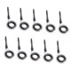 thumbnail image 4 of 10x Guías de ca?a de pescar de acero inoxidable Kit de reparación de punta de ca?a de pescar Blanco 6, 4 of 5