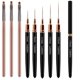 thumbnail image 1 of Pinceles para Nail Art, 8 piezas: 5 delineadores y 3 de limpieza, 1 of 3