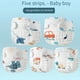 thumbnail image 1 of 5pcs Detachable And Washable Eco-Friendly Reusable Gauze Diaper, Baby Diaper, Newborn Diaper, Pure Cotton, Washable Baby Diaper Pants, Summer, 1 of 4