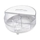 thumbnail image 1 of Estante De Maquillaje Cosmético Organizador Contenedor De Mesa Para Tocador De Baño Transparente Con Tapa, 1 of 5