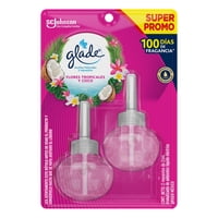 Desodorante Ambiental Aerosol Aceites Naturales Tropical Floral Repuesto Doypack 2 Un X 21 Ml C/U Glade