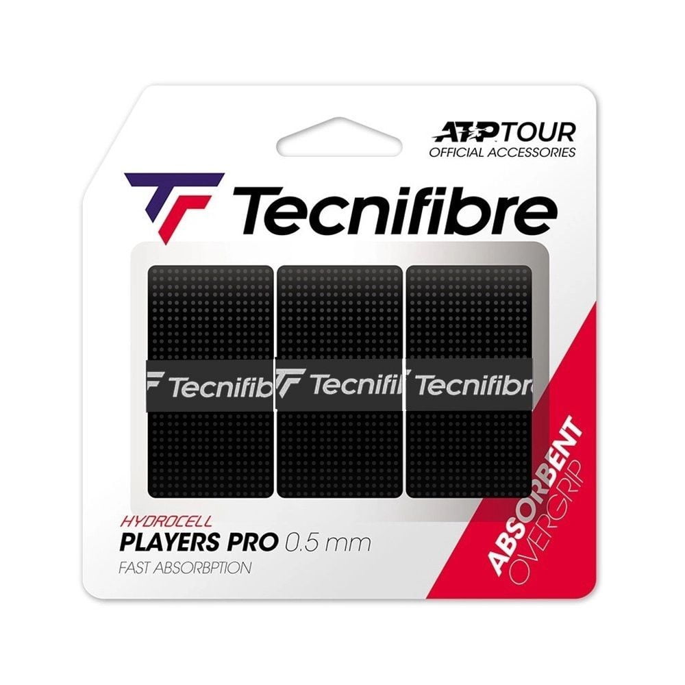 Overgrip Tecnifibre Pro Players Negro X3 Tenis/padel