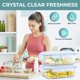 thumbnail image 3 of Juego de contenedores de almacenamiento de alimentos Razab HomeGoods 1.5 L (52 oz) x 2, 3 of 7