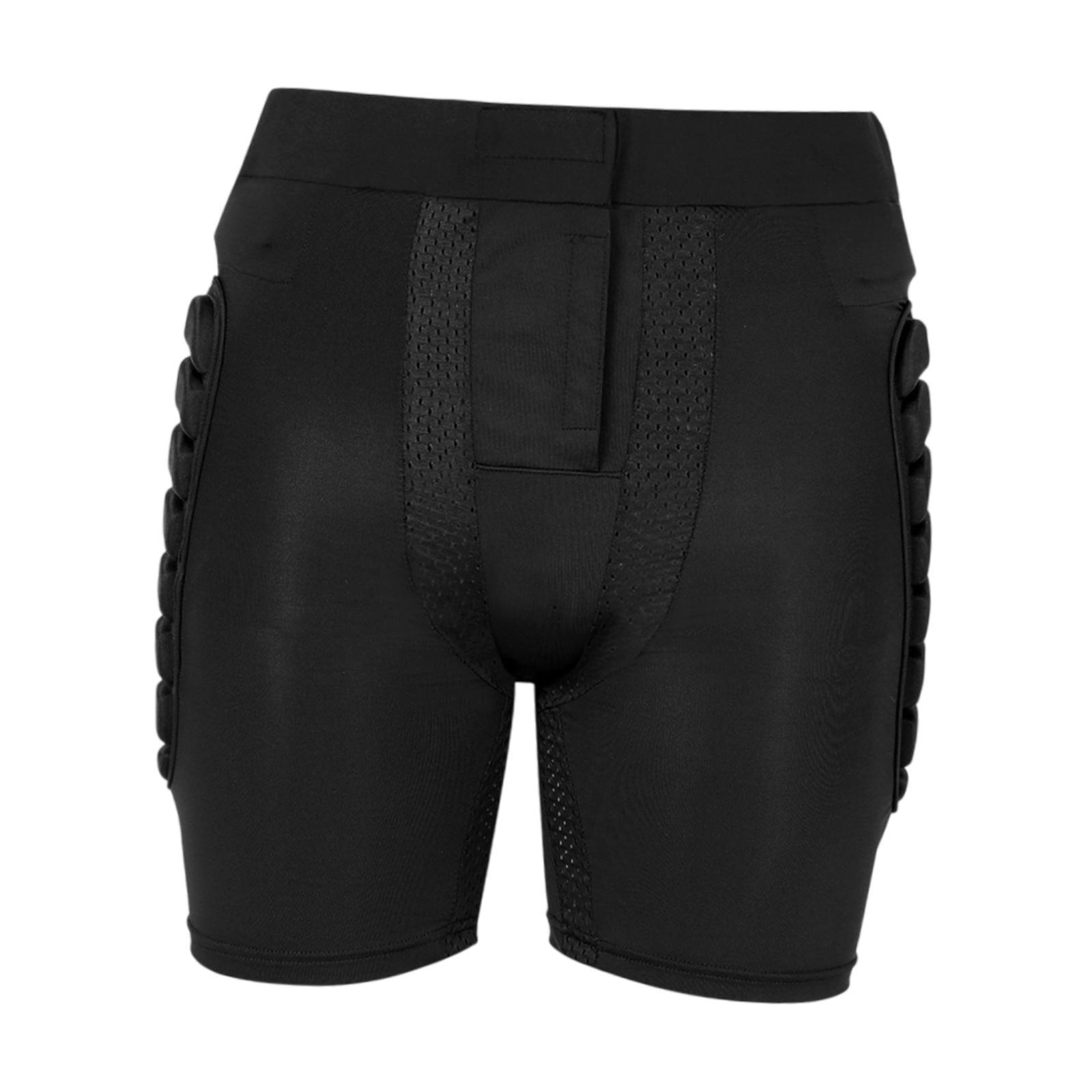 Magideal - Pantalones Cortos Acolchados Para Protección Contra Caídas, Protectores, Cómodo, Multifunción, Gruesos Y Equipos De Protección Para Skateboarding, Esq Xl De Seda De Leche