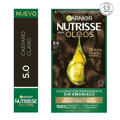 Tintura Cabello Oleos 5.0 Castaño Claro 1 Un Nutrisse