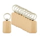 thumbnail image 5 of 10 Piezas En Blanco Llavero De Madera DIY Llavero Estilo D 30x45mm, 5 of 5