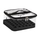 thumbnail image 1 of Estuche organizador de esmaltes de uñas con capacidad para 30 botellas, con inserto de esponja extraíble y material de PVC para guardar fácilmente las negro, 1 of 5