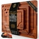 thumbnail image 1 of Juego de tablas de cortar de bambú carbonizado con forma de ciervo y roble, 3 piezas, 1 of 9