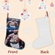 thumbnail image 3 of UFC Tema: Calcetines de Navidad, fino lino blanco para colgar en escaleras y chimenea, decoración navideña para el hogar, regalo de Navidad. 45cm × 32cm, 3 of 5