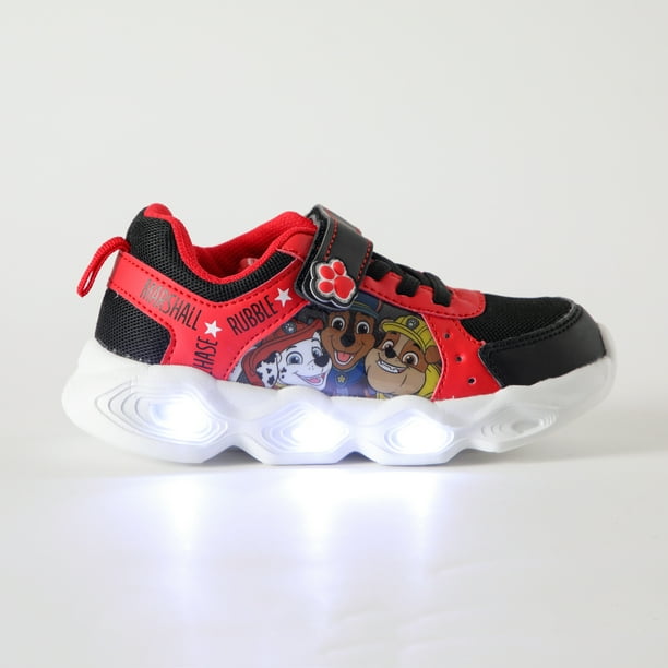 Zapatillas Con Luces Niño Riendo Rojo Paw Patrol